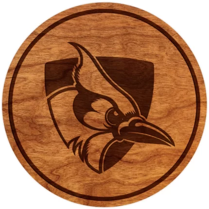Johns Hopkins Blue Jay Coaster Shield and Blue Jay