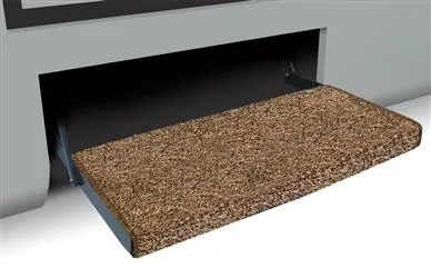 Jumbo Wraparound Plus RV Step Rug Brown
