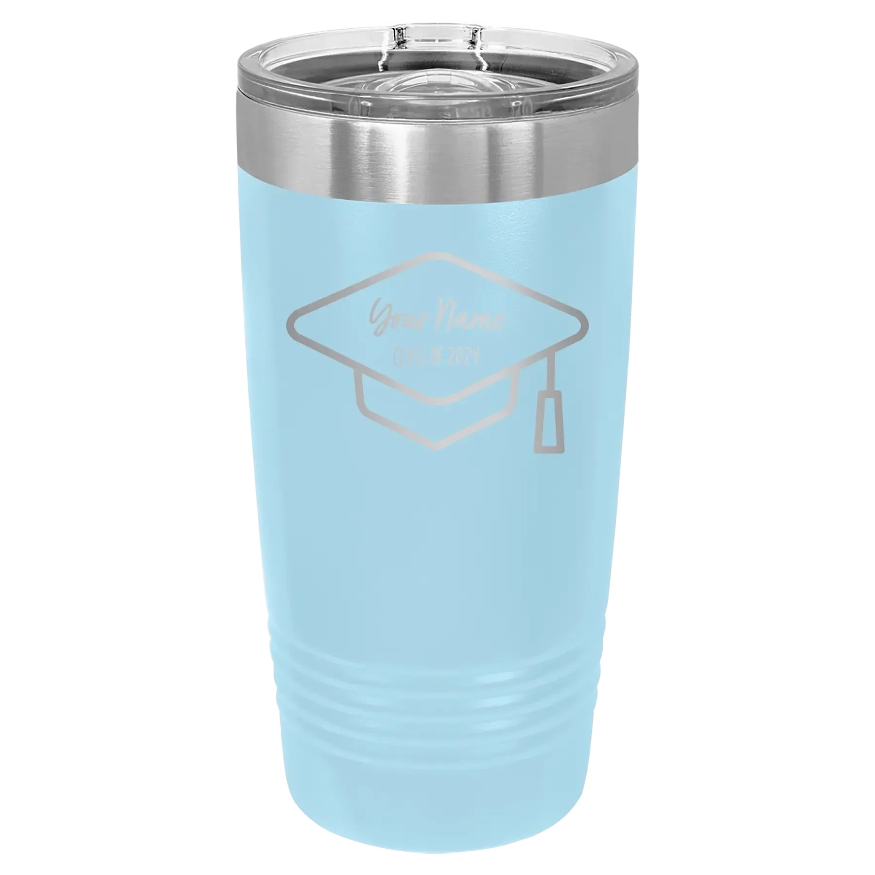 2uPersonalized-2-lines-Grad-Name-and-Class-20-oz-Tumbler-Light-Blue