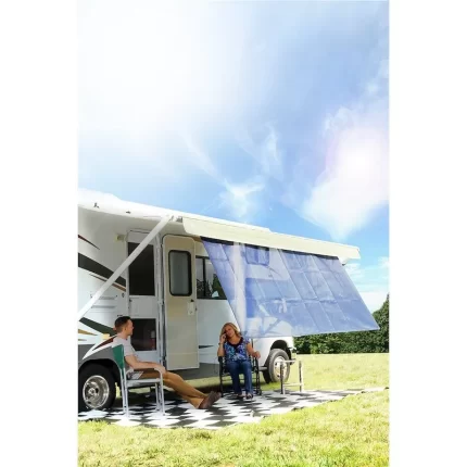 Camco 51452 Blue 54" x 120" RV Awning Shade (10' Awning)