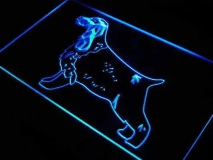 English Cocker Spaniel LED Light Sign