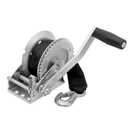 1,100 lbs. Single Speed Winch w/20' Strap Included