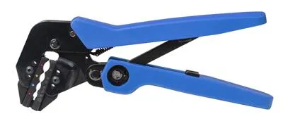 Angled 22 to 8 AWG Single Crimp Ratcheting Crimper