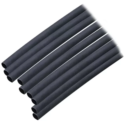 Adhesive Lined Heat Shrink Tubing (ALT) - 3/16" x 6" - 10-Pack - Black