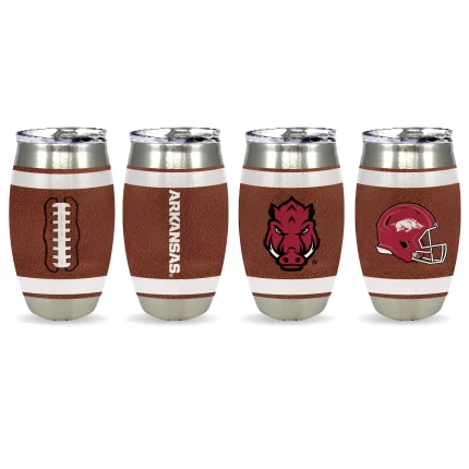 Set of 4 15oz Arkansas Razorbacks Football Tumbler