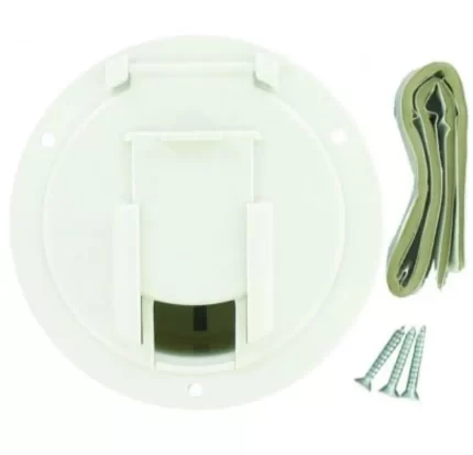 Cable Hatch Medium Round White Cd