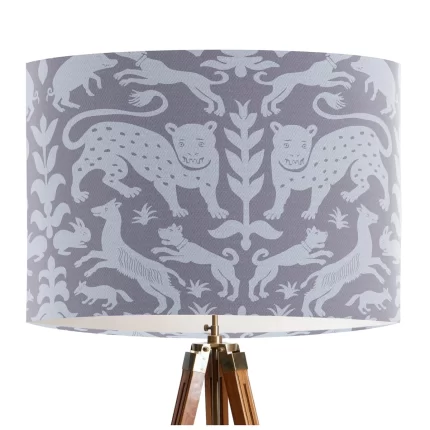 Beasts, Grey on Grey, Lamp shade, Drum, Pendant Lighting