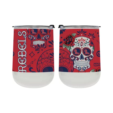 Ole Miss Dia de los Muertos 18oz tumbler