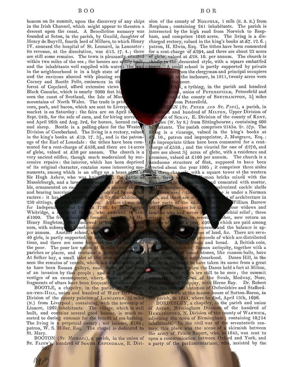 2zPug-Dog-Au-Vin-Book-Print-Dog-Art-Print-Wall-Art