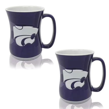 Set of 2 | 16oz Kansas State Wildcats Barista Mugs