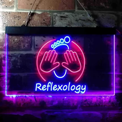 Foot Reflexology Massage LED Light Sign