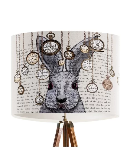 Rabbit Time, Lamp shade, Drum, Pendant Lighting