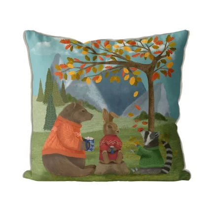 Autumn Coffee Morning, Cushion / Throw Pillow