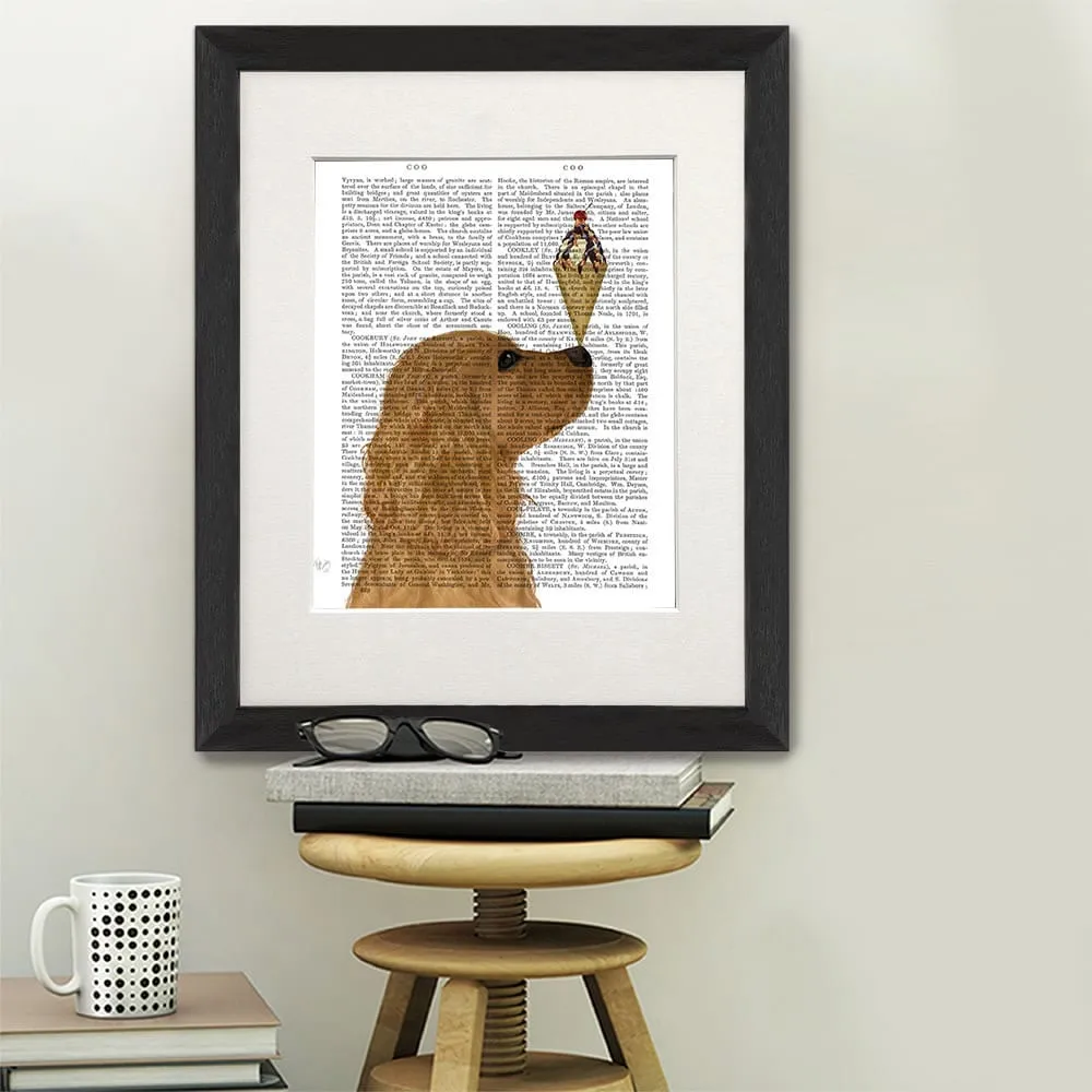 3bCocker-Spaniel-Golden-Ice-Cream-Book-Print-Dog-Art-Print-Wall-Art_1