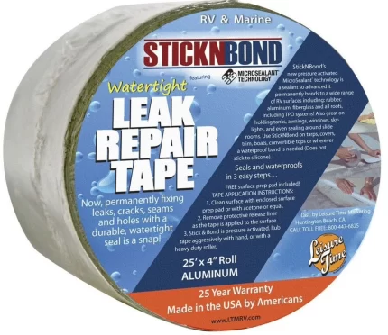 Roof Repair Kit 4 X 25' White Roll