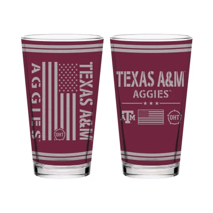16oz Texas A&M Aggies OHT TC FW Flag Pint