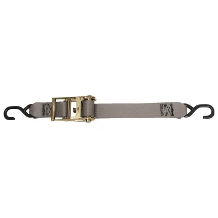 Multipurpose Ratchet Strap Tie-Down w/S-Hooks - 2" x 15'