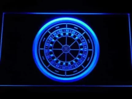 Casino Roulette LED Light Sign