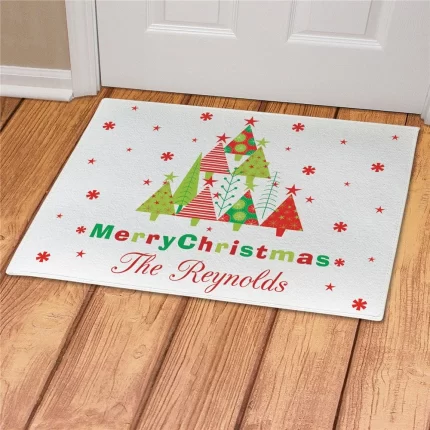 Christmas Personalized Doormat - Custom Holiday Entry Mat