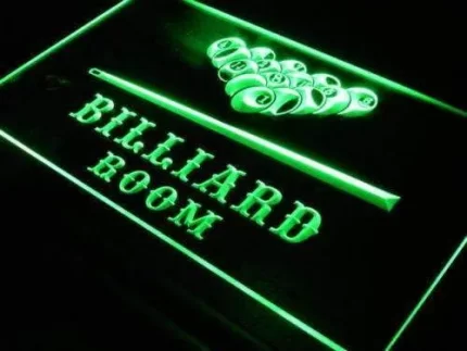 Game Room Pool Hall Billiards LED Light Sign
