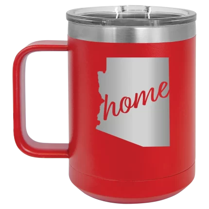Personalized Arizona Home 15 oz Mug - Red