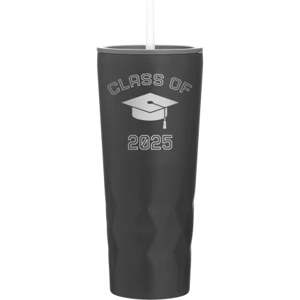 Personalized Class of with Cap 20.9 oz Tumbler - Black