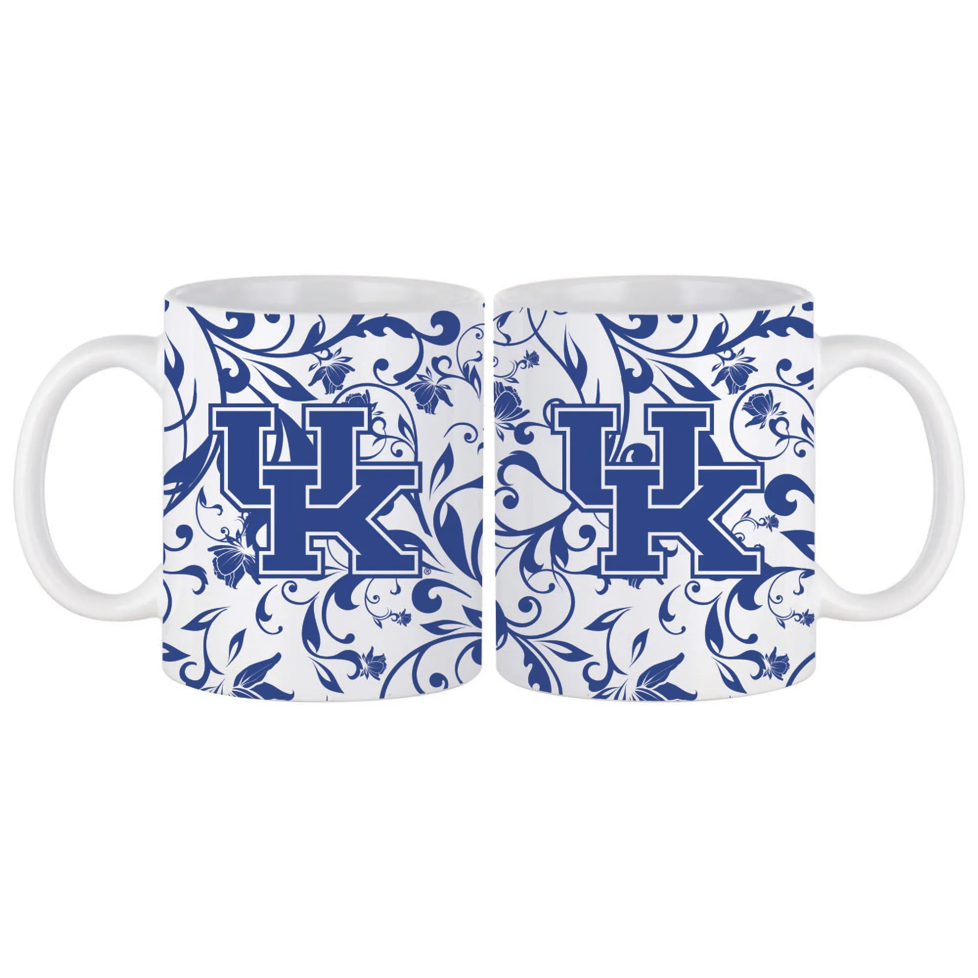 3eSet-of-2-Kentucky-Wildcats-Floral-11oz-Mugs