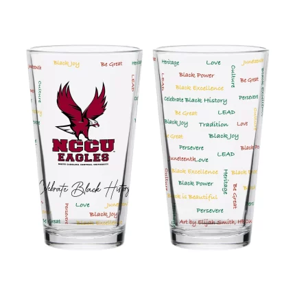 Set of 2 North Carolina Central Eagles 16oz BHM Pints