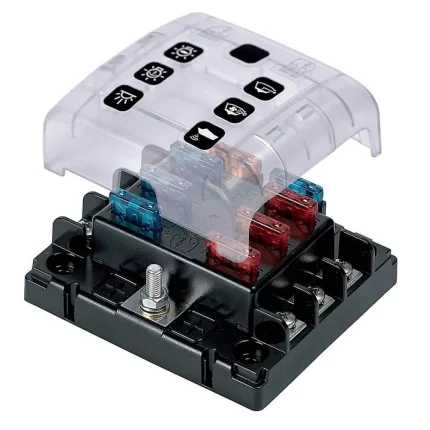 ATC Six Way Fuse Holder Quick Connect w/Cover & Link