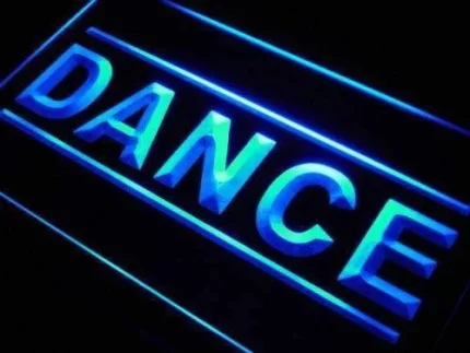 Dance School Lessons LED Light Sign