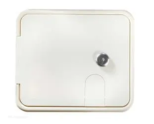 Locking RV Electrical Hatch Polar White
