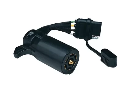 HUSKY TOWING 7 RV Blade To 4 Wire Flat Flexible Wire With Dust Cover  Protective Wire Cover 13170