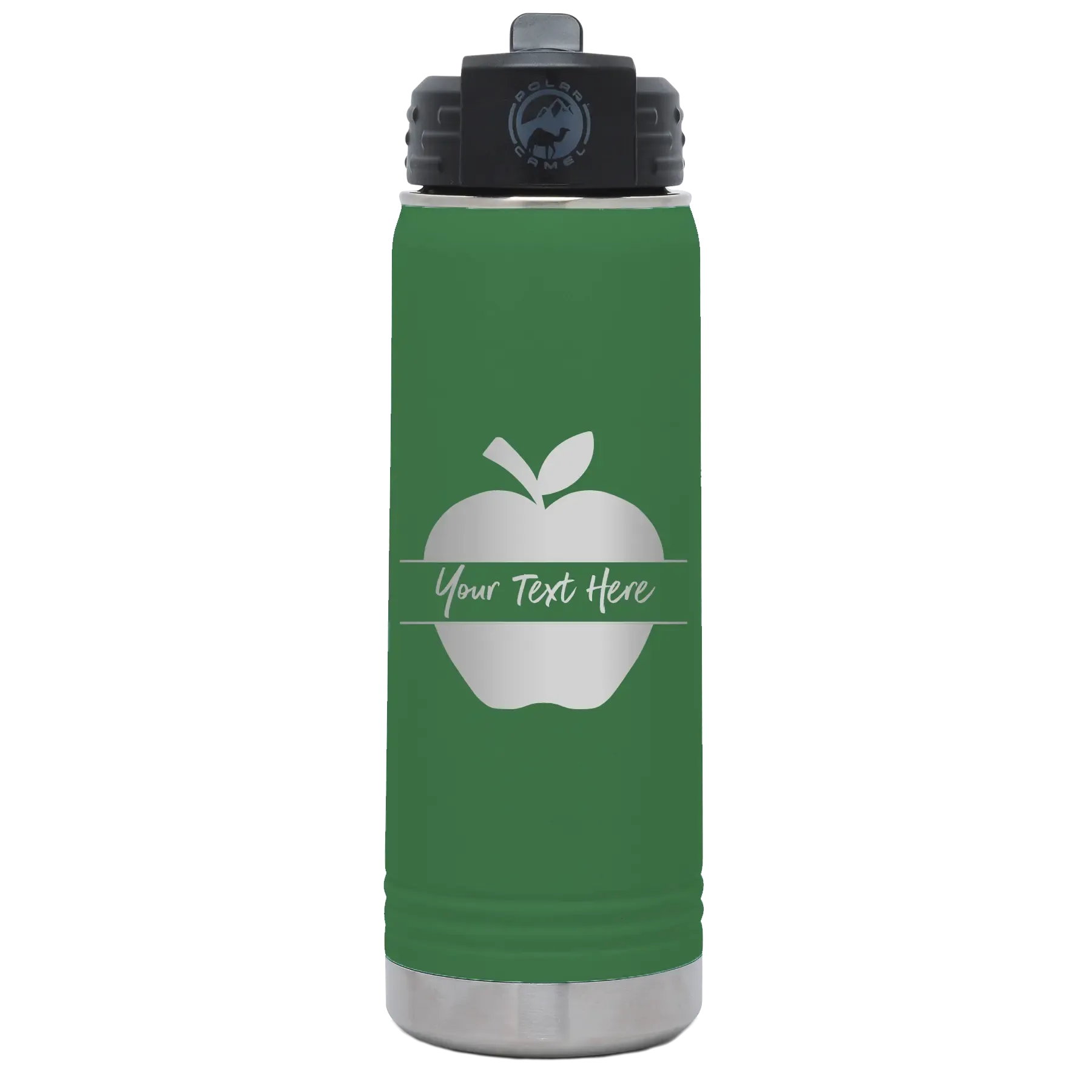3gPersonalized-Apple-20-oz-Water-Bottle-Green