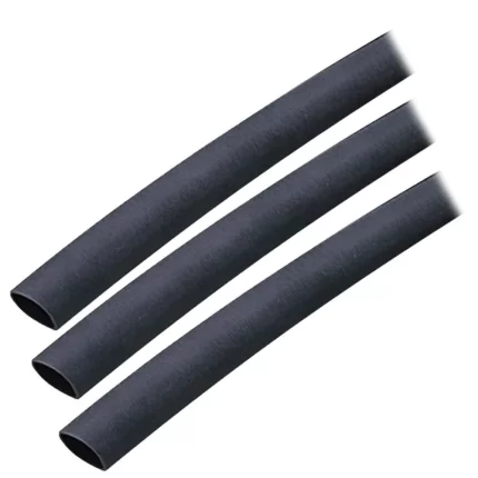 Adhesive Lined Heat Shrink Tubing (ALT) - 3/8" x 3" - 3-Pack - Black
