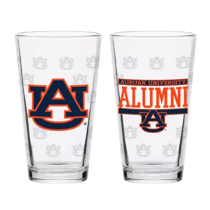 Set of 2 Auburn Tigers 16oz Alumni Pints