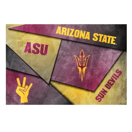 Arizona State Sun Devils Mosaic Poster 12" x 18"
