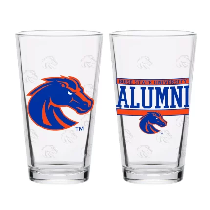 Set of 2 Boise State Broncos 16oz Alumni Pints