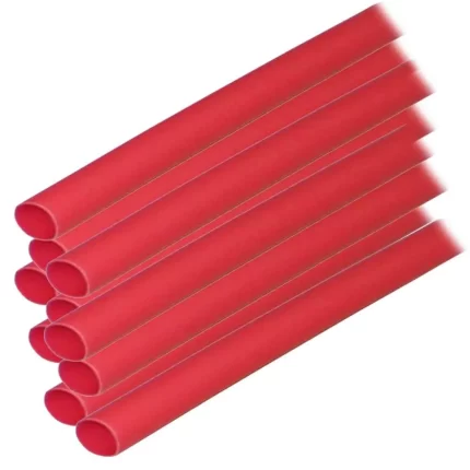 Adhesive Lined Heat Shrink Tubing (ALT) - 1/4" x 12" - 10-Pack - Red