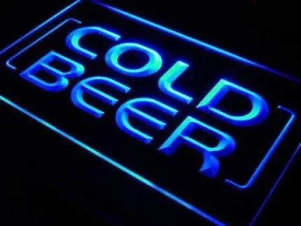 Cold Beer Store Bar LED Light Sign