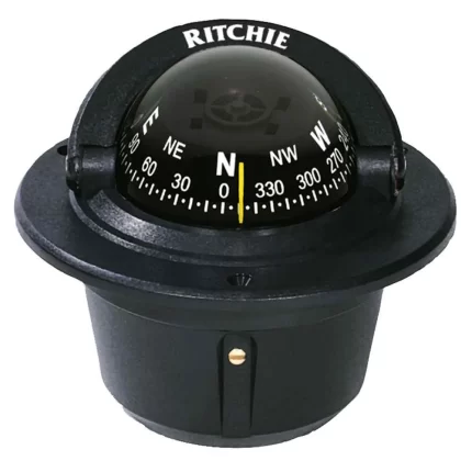 F-50 Explorer Compass - Flush Mount - Black