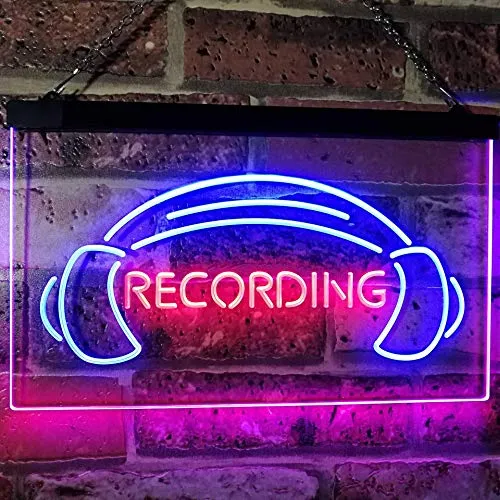 3kHeadphones-Recording-LED-Light-Sign