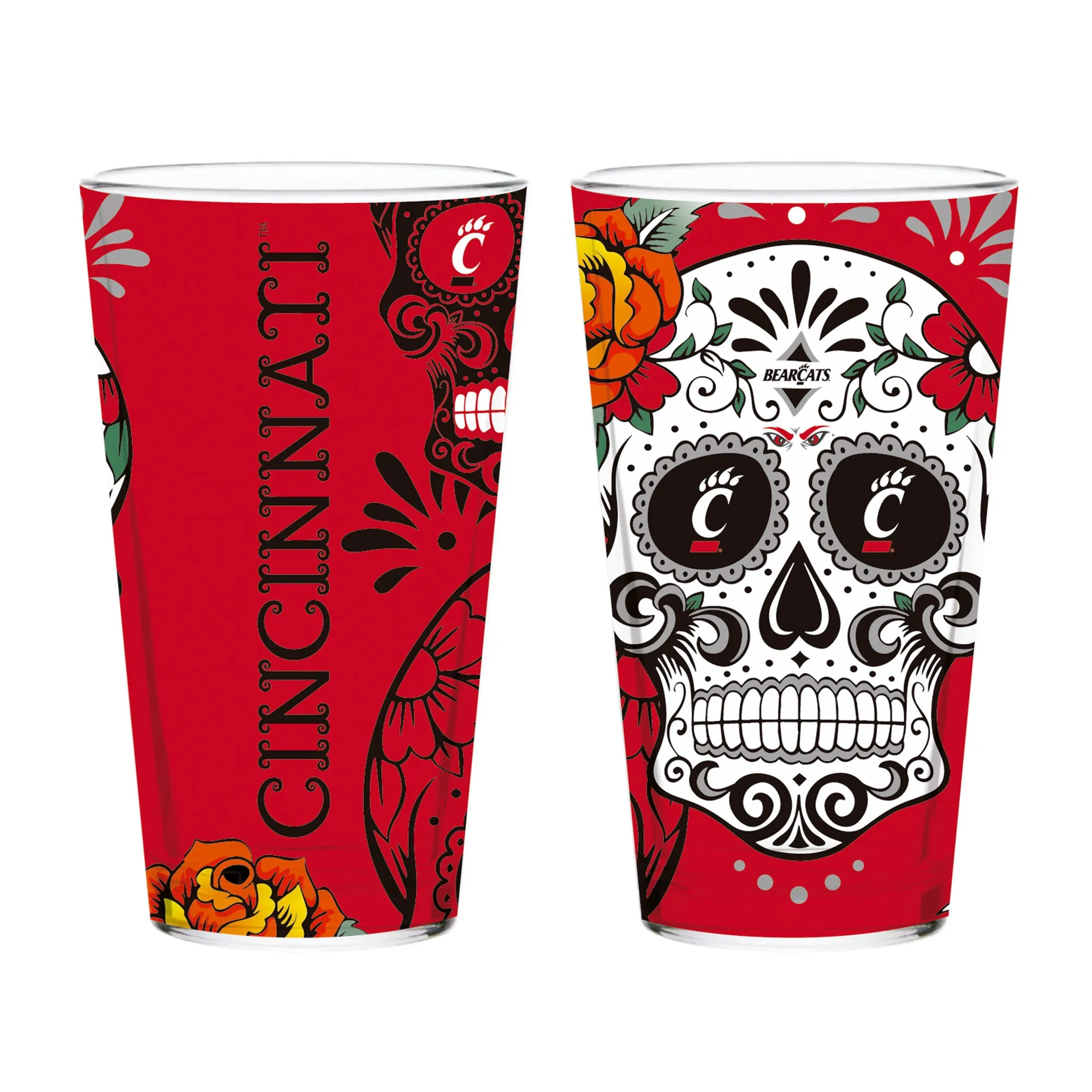 3lSet-of-2-Cincinnati-Dia-de-los-Muertos-Pint-Glasses