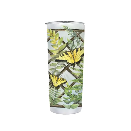 Butterflies and ferns 24oz Tumbler