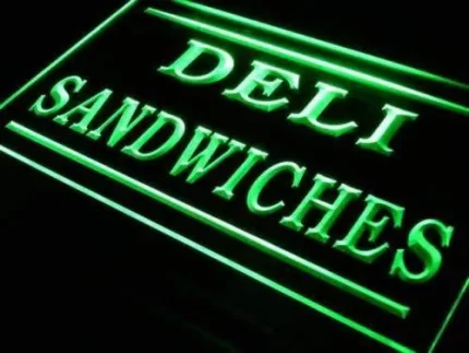 Deli Sandwiches LED Light Sign