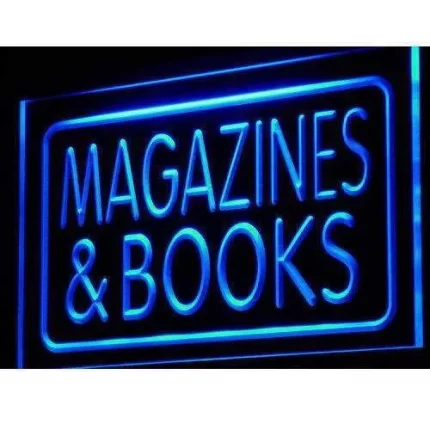 Magazines Book Shop LED Light Sign