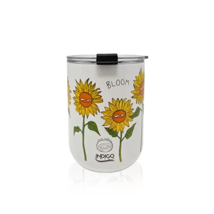 Moodi Bloom Sunflowers 18 oz Curved Tumbler