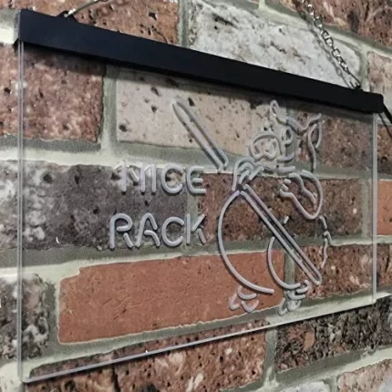 Nice Rack BBQ Pig Pool Billiards LED Light Sign