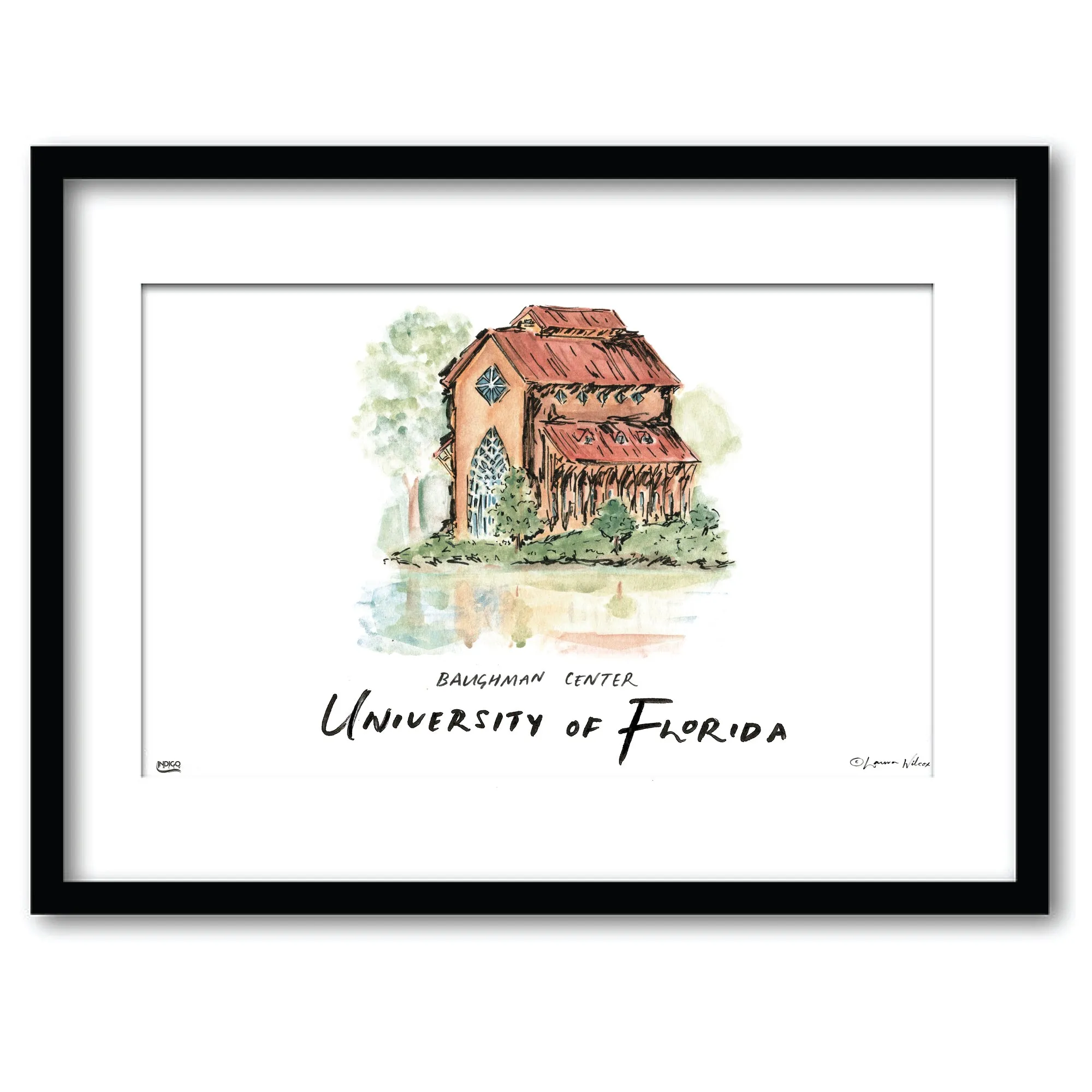 3qFlorida-Baughman-Center-Framed-Watercolor-Wall-Art-11-x-14-by-Laura-Wilcox