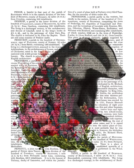 Floralessence Badger 1, Book Print, Art Print, Wall Art