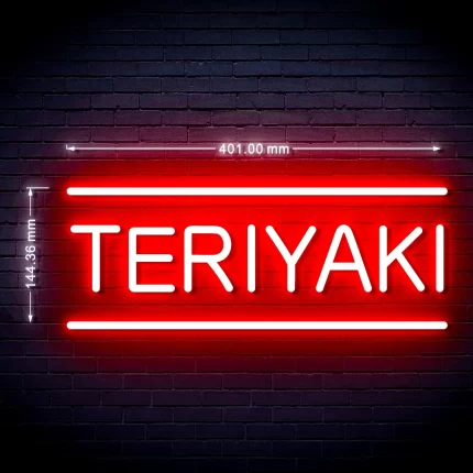 16" Teriyaki Flex Silicone LED Sign (Neon-Style, LED Technology)
